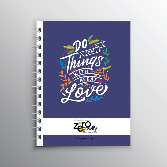 Do things with great love diary